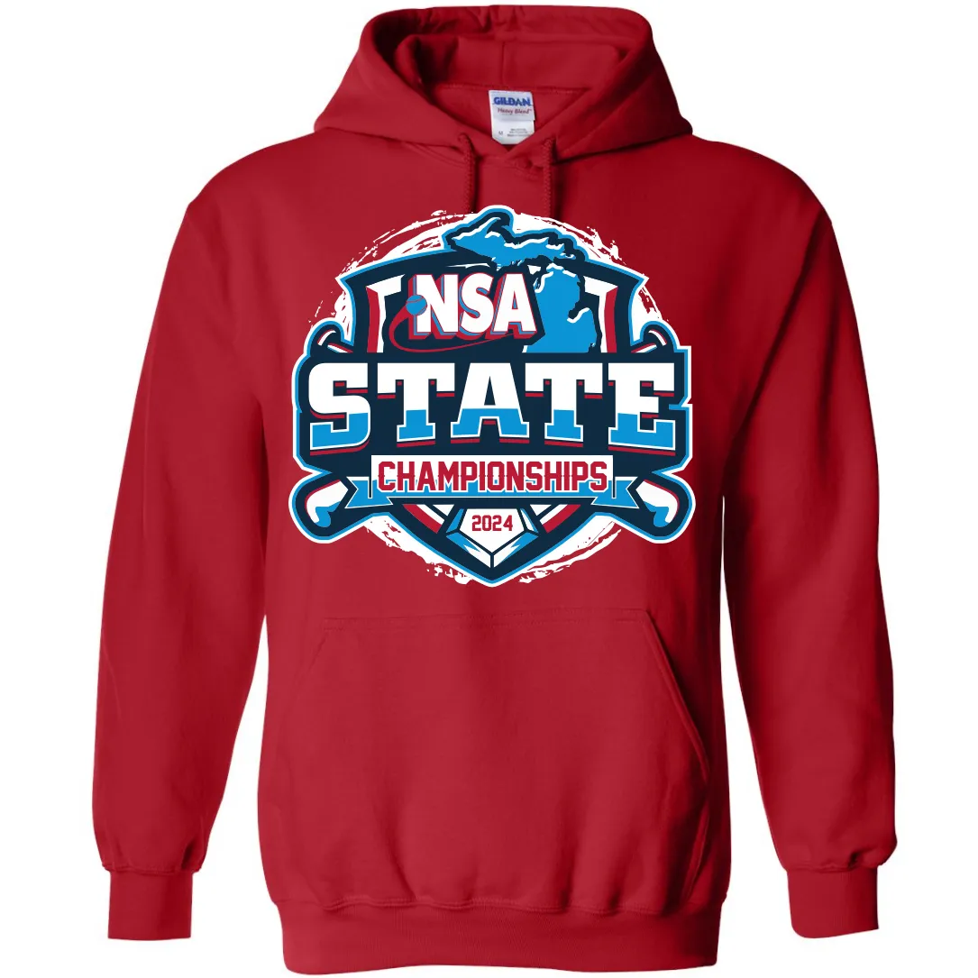 2024 NSA Michigan State Championships Fastpitch Tournament Hoodie (PRE ORDER ONLY)