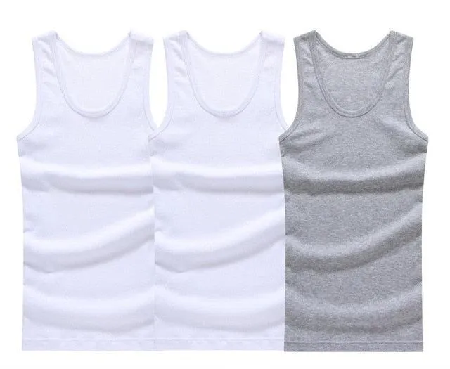 3pcs/lot Cotton Sleeveless Tank Top