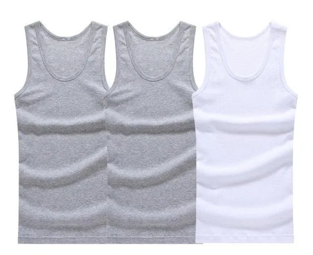 3pcs/lot Cotton Sleeveless Tank Top