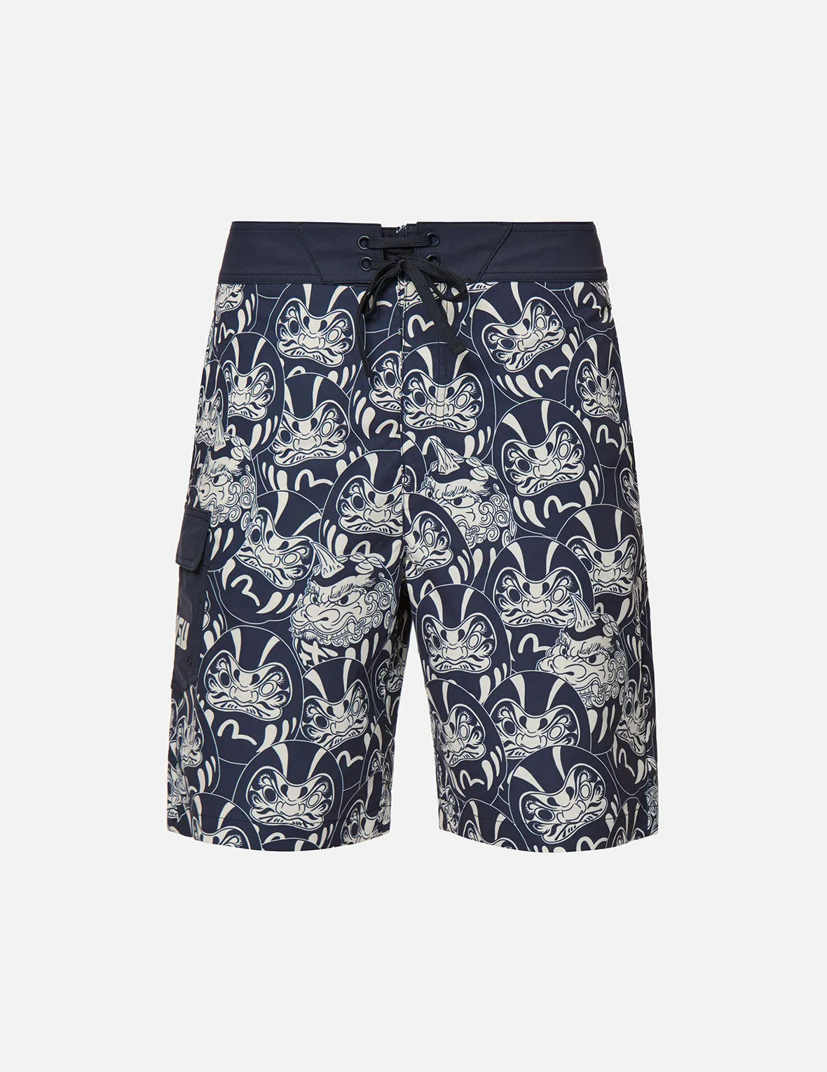 Allover Daruma Buddies Print Board Shorts