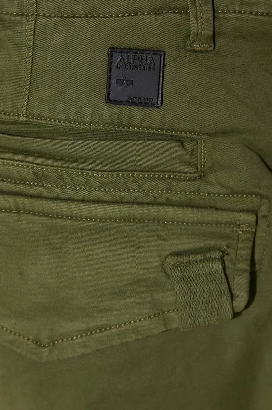 Alpha Industries trousers men's green color