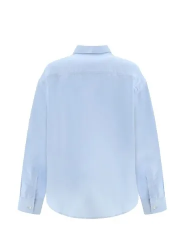 AMI PARIS  |Long Sleeves Cotton Logo Shirts & Blouses