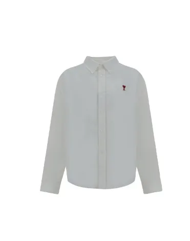 AMI PARIS  |Long Sleeves Cotton Logo Shirts & Blouses