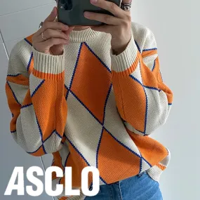 ASCLO  |Argile Unisex Long Sleeves Oversized Sweaters