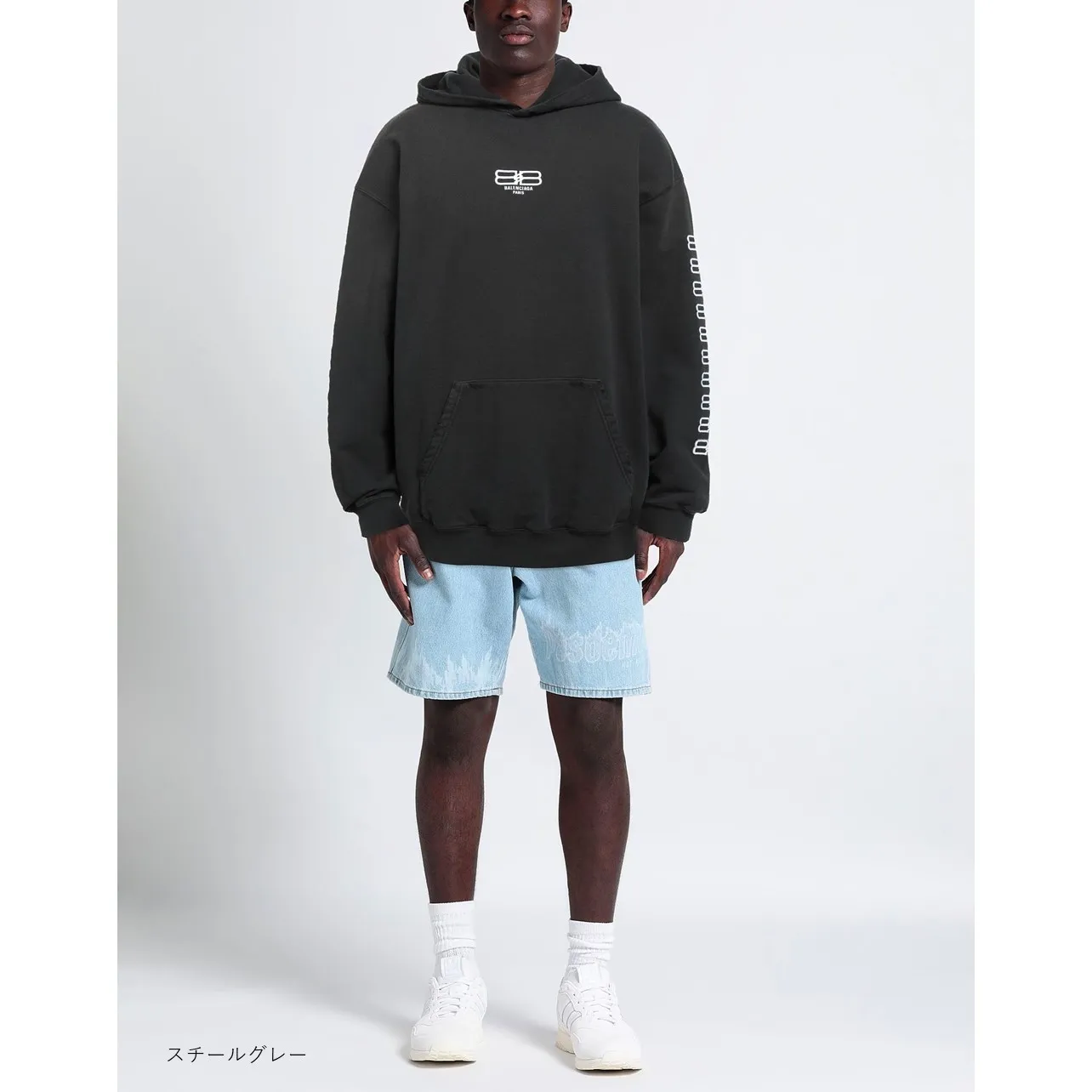 BALENCIAGA  |Crew Neck Long Sleeves Plain Cotton Logo Luxury Sweatshirts