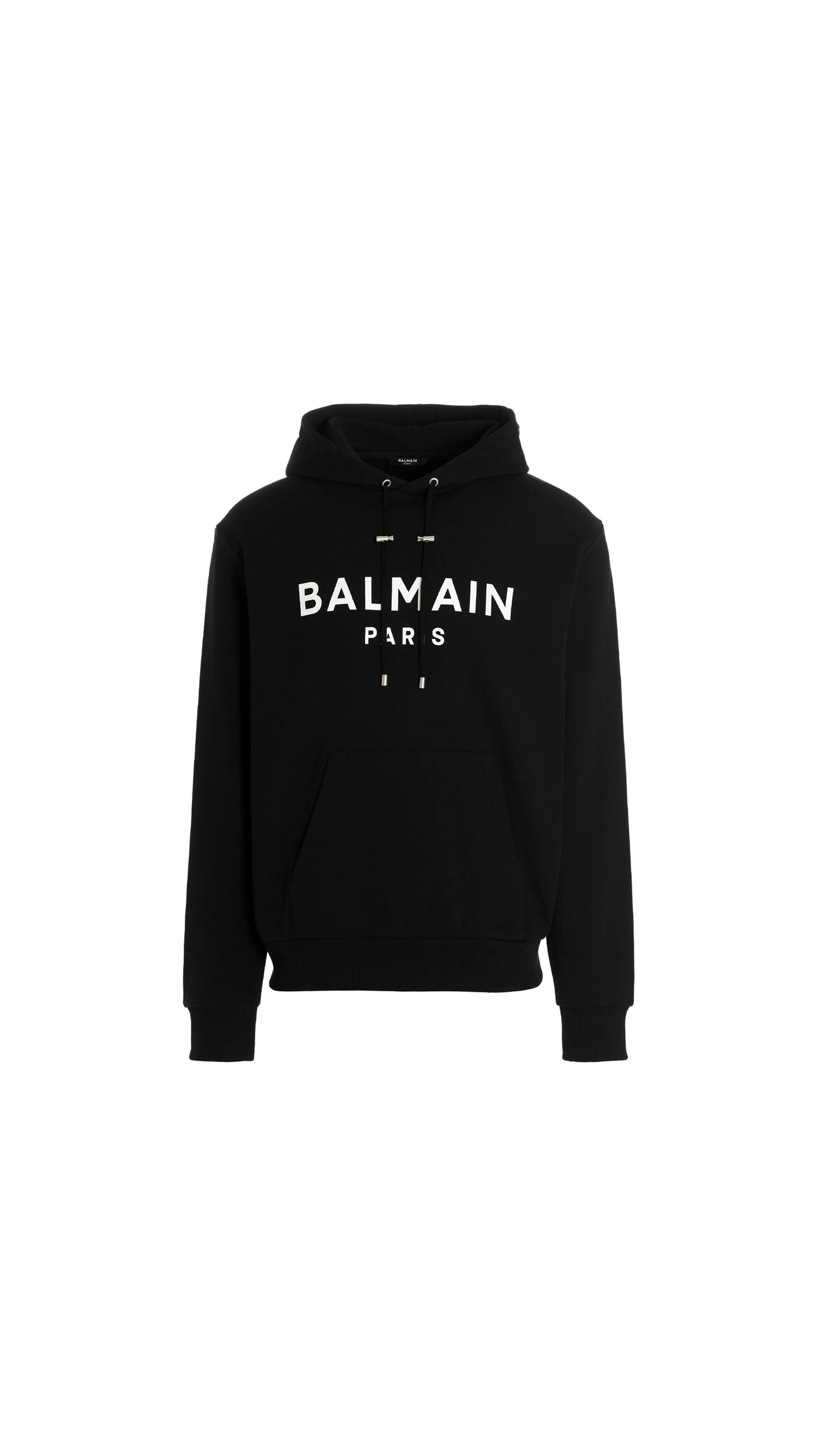 Balmain Paris Hooded Sweatshirt - Black