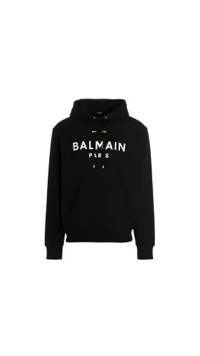 Balmain Paris Hooded Sweatshirt - Black