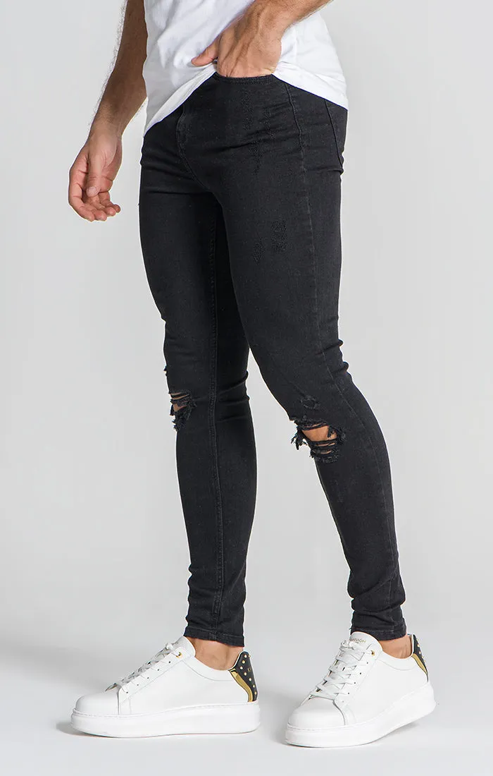 Black Core Ripped Jeans