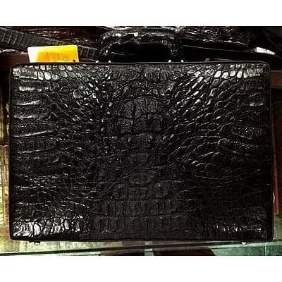 Black Crocodile Briefcase Suitcase