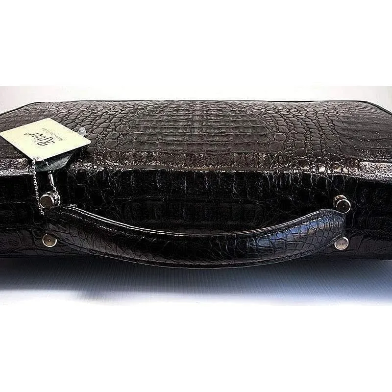 Black Crocodile Briefcase