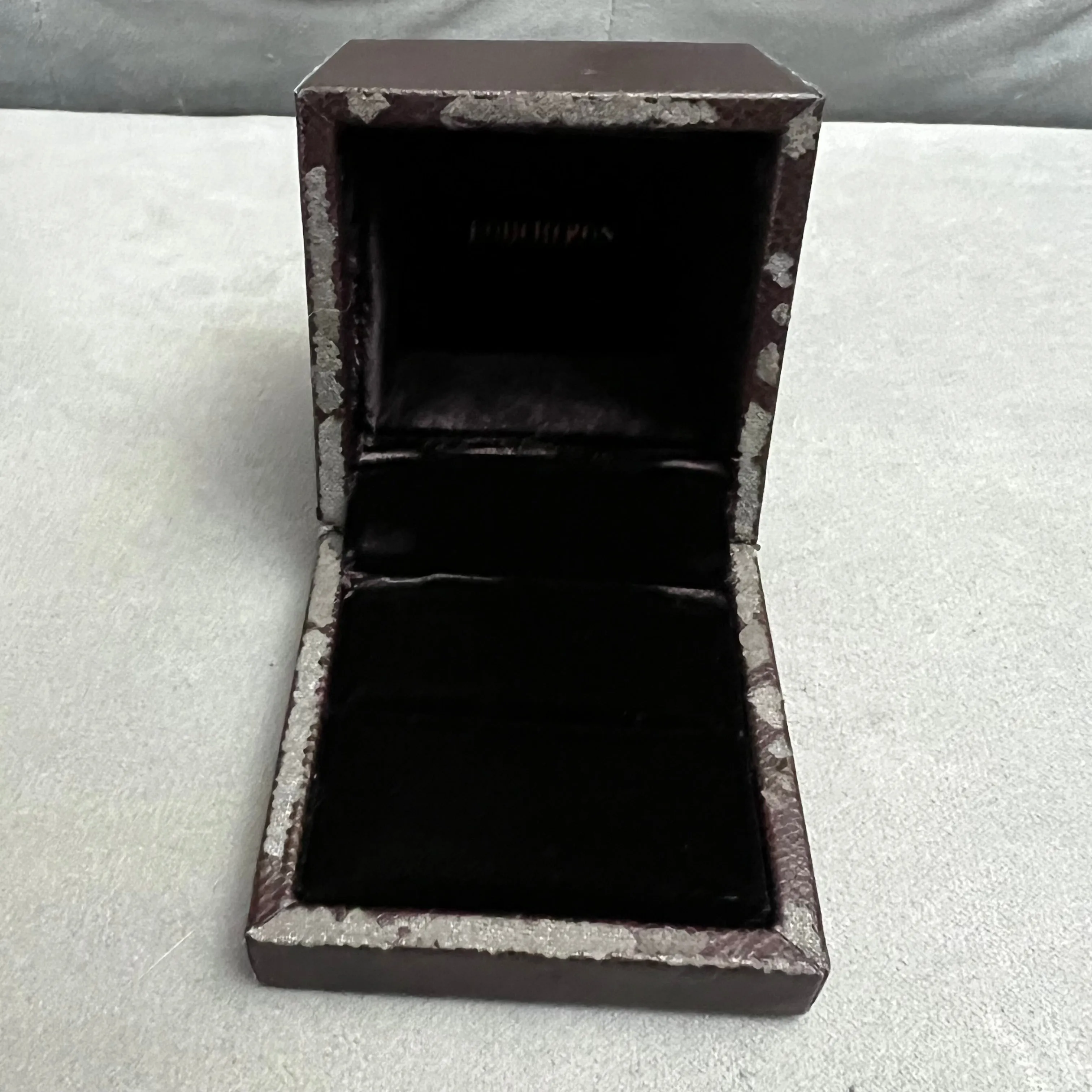 BOUCHERON Ring/Cufflinks/Earrings Box + Outer Box 3.10x3x3.10 inches