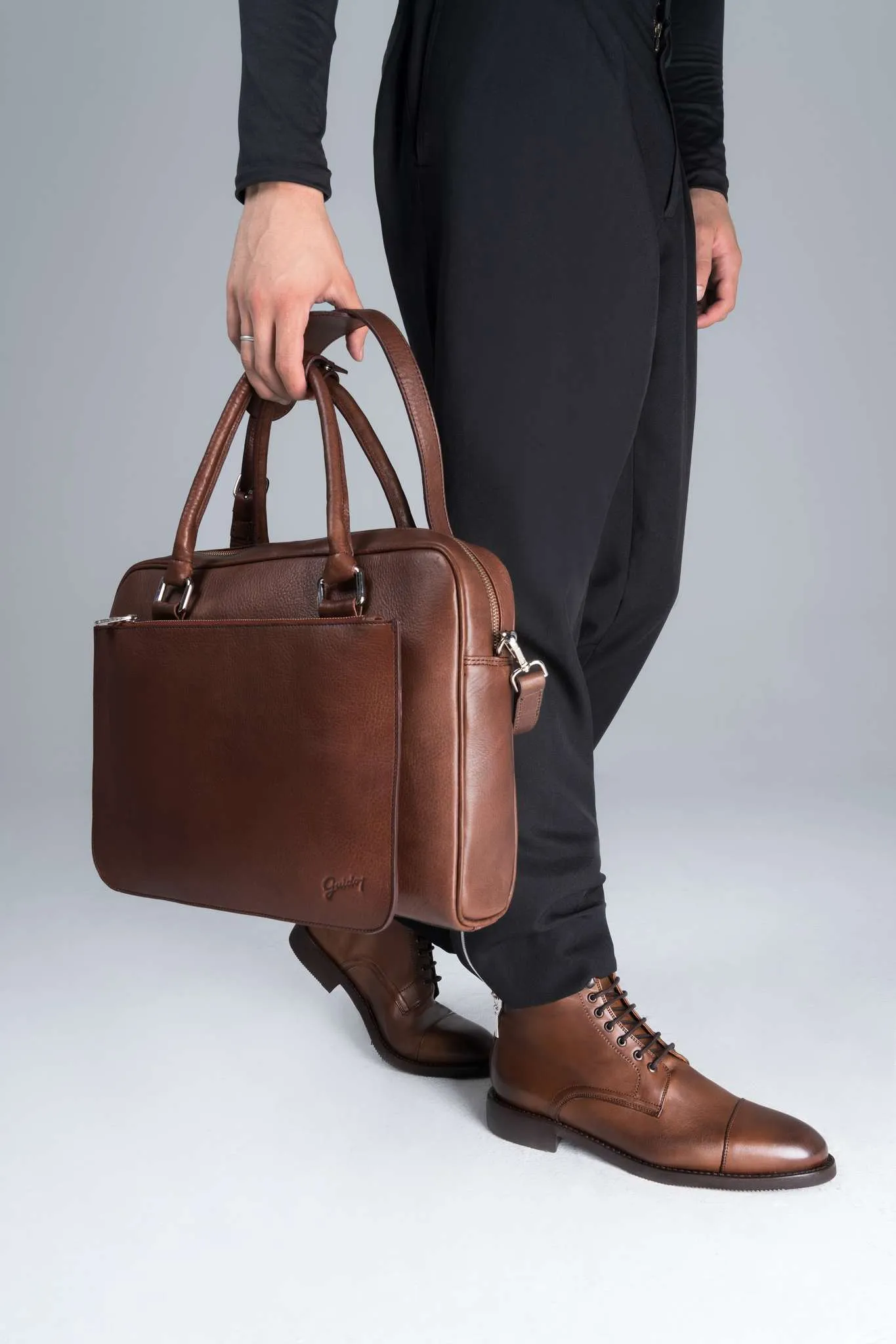 Briefcase Austin Camel