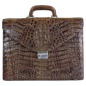 Brown Big Crocodile Briefcase