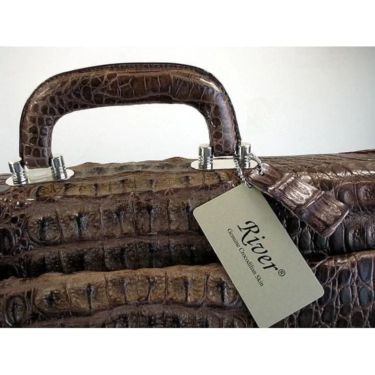 Brown Big Crocodile Briefcase