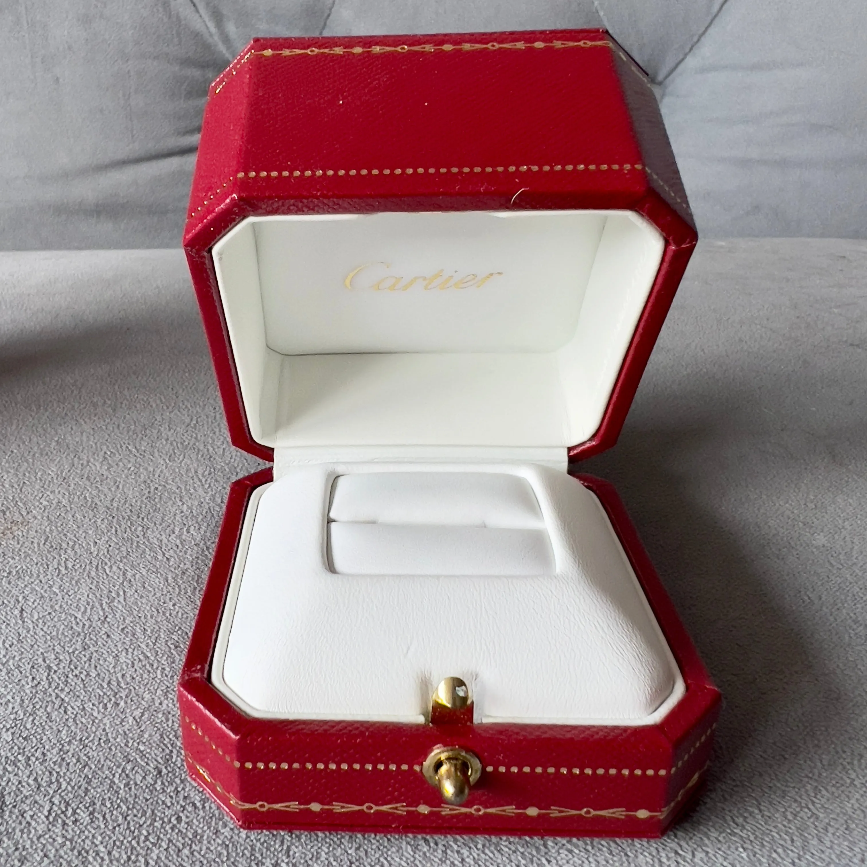 CARTIER Bridal Ring Box + Outer Box 3.10x3x2.30 inches