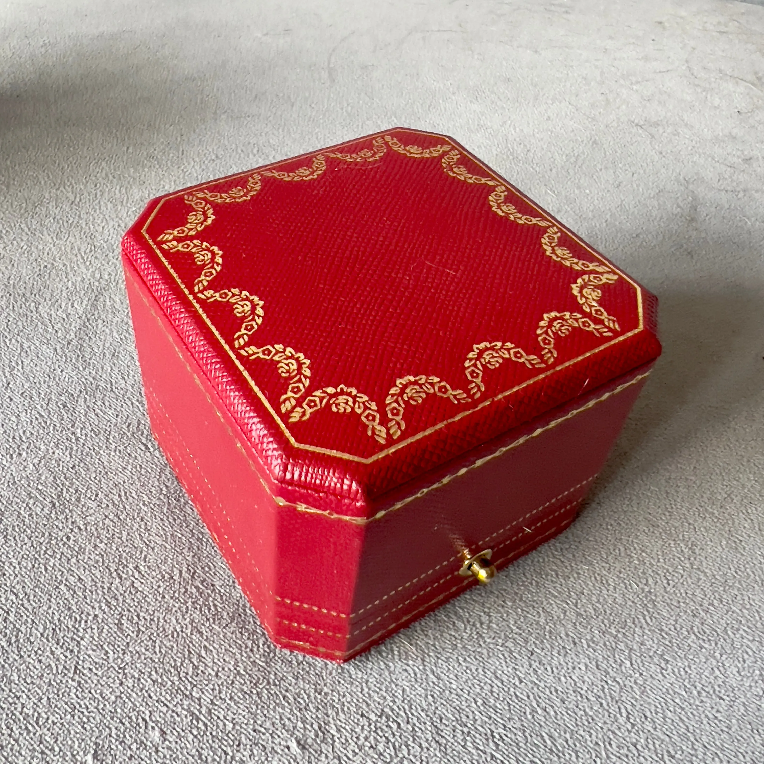 CARTIER Bridal Ring Box + Outer Box 3.10x3x2.30 inches