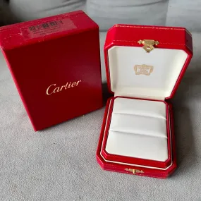 CARTIER Double Alliance Ring Box + Outer Box 4.5x3.60x2 inches