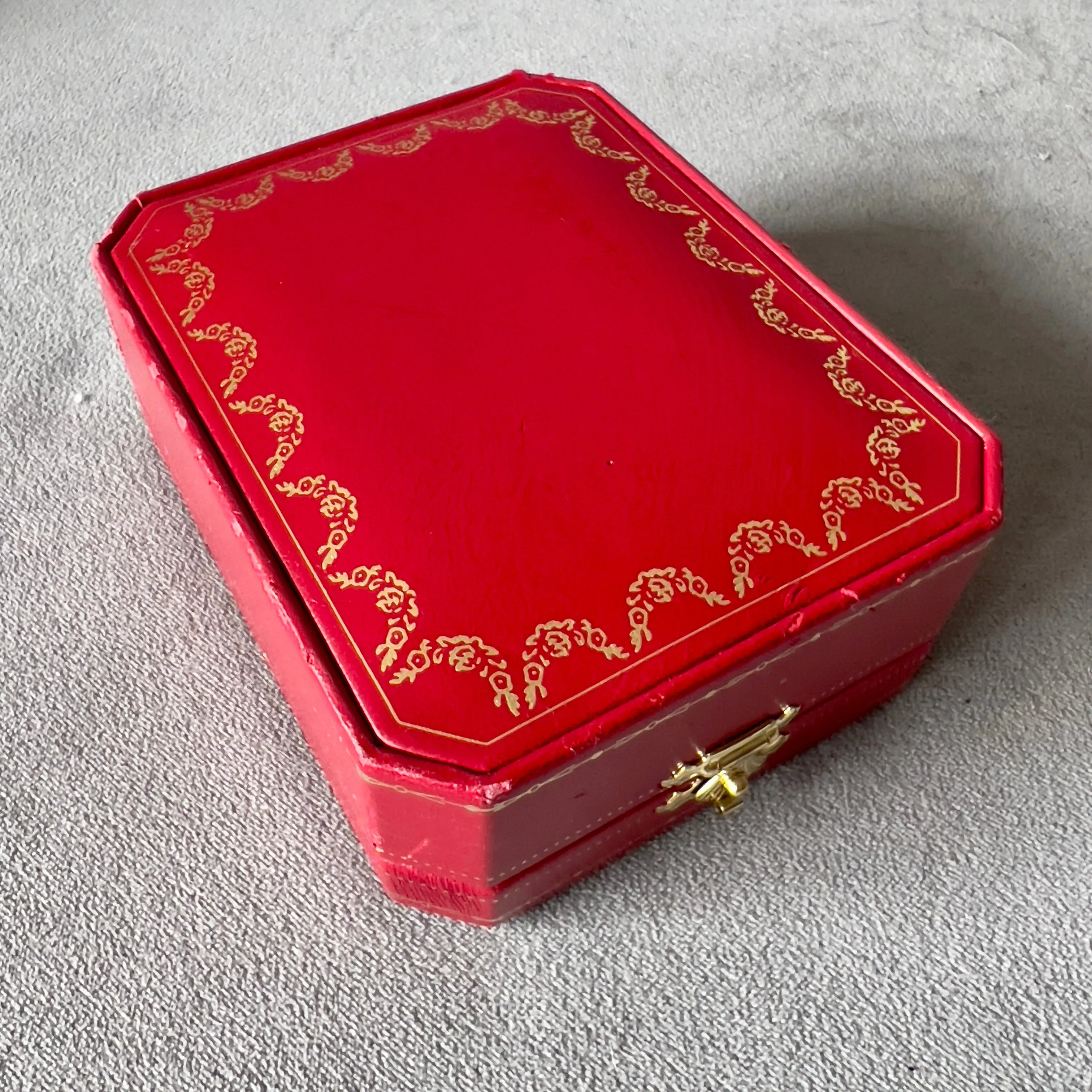 CARTIER Double Alliance Ring Box + Outer Box 4.5x3.60x2 inches