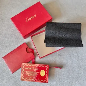 CARTIER Goods Box 4.50x3x1.60 inches + Wrapping Cloth + Certificate