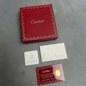 CARTIER Leather Goods Box 4.75x4.40x1.5 inches + Booklet + Filled Certificate