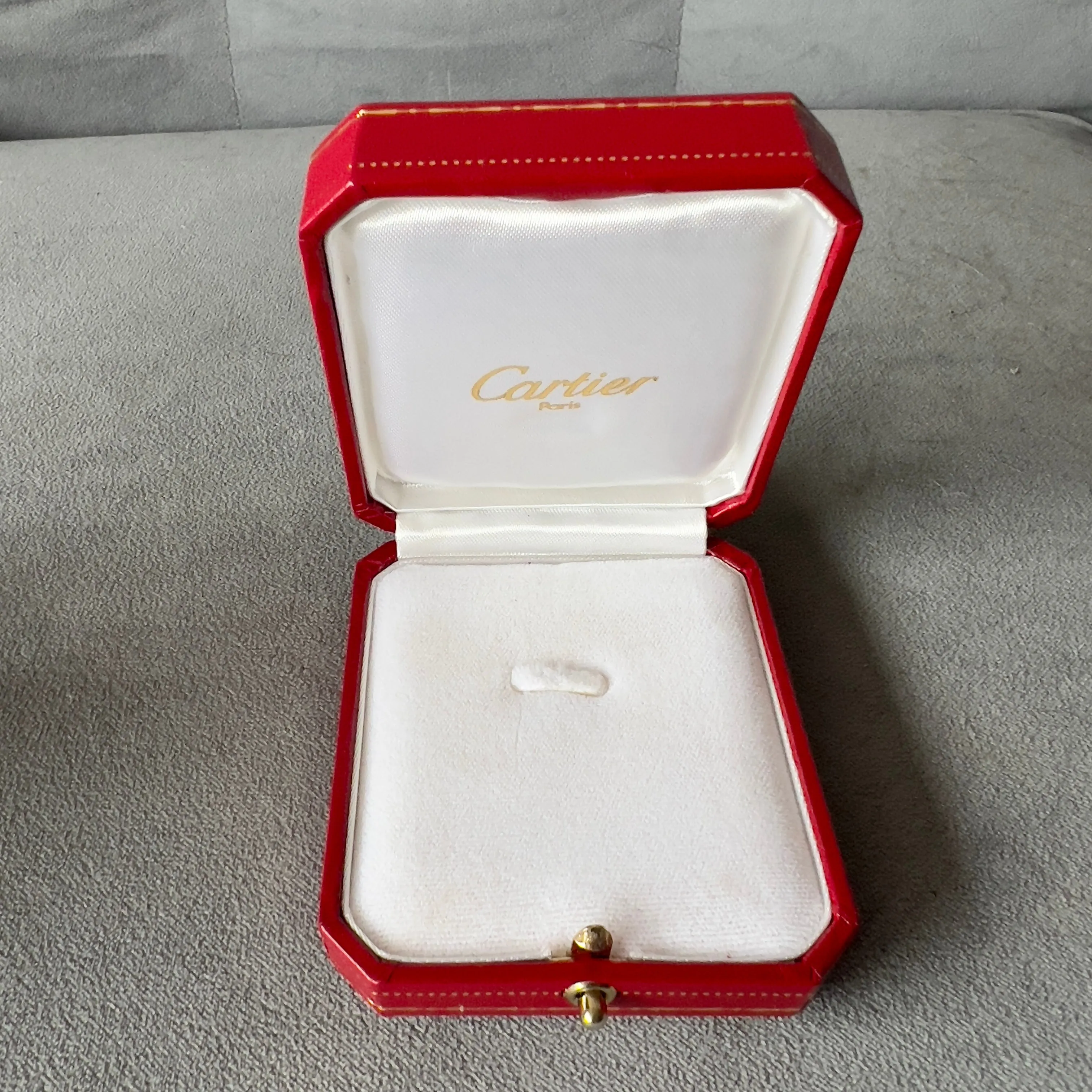 CARTIER Pendant Box 3.10x2.75x1.25 inches + Outer Box