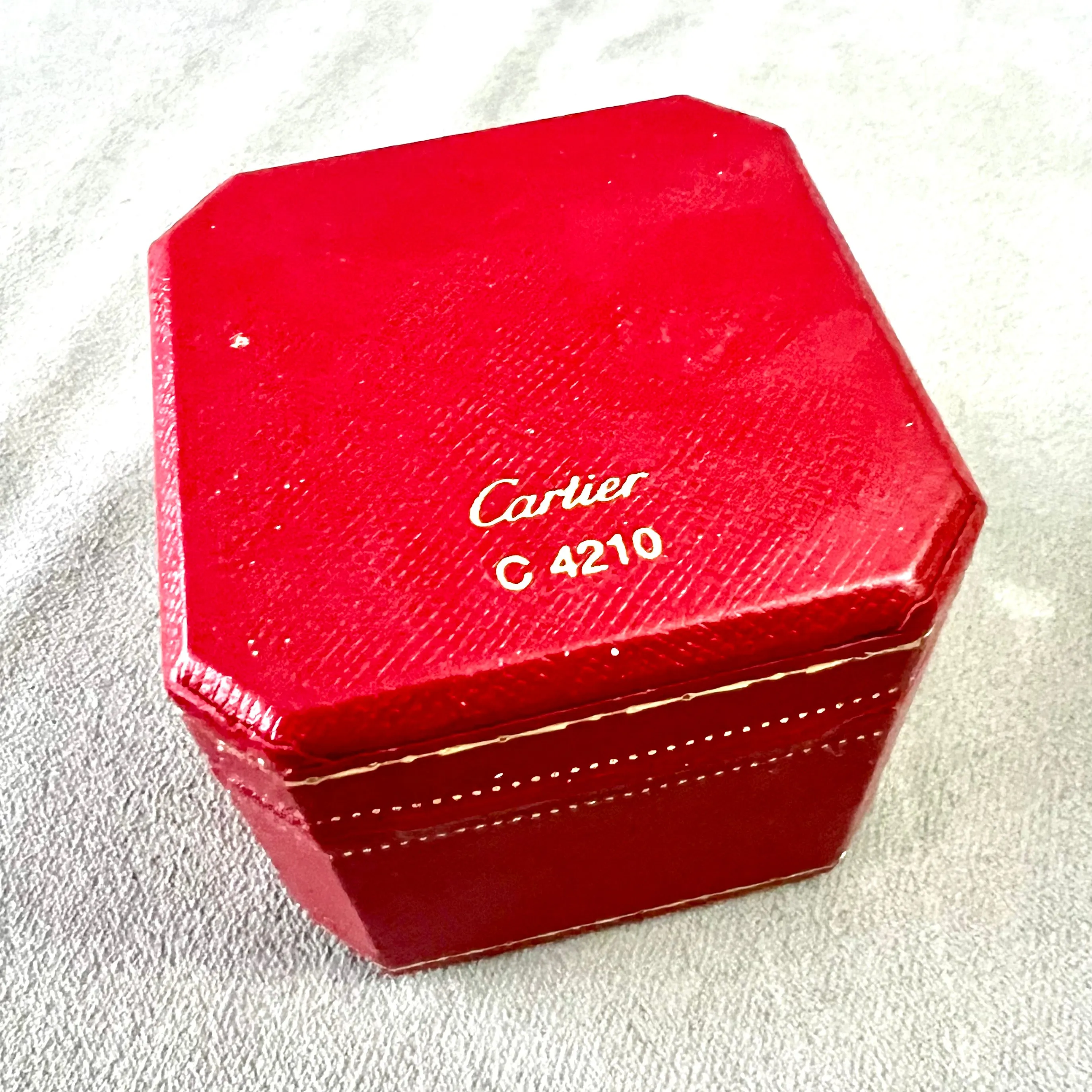 CARTIER Ring Box 2.40x2.40x2.10 inches