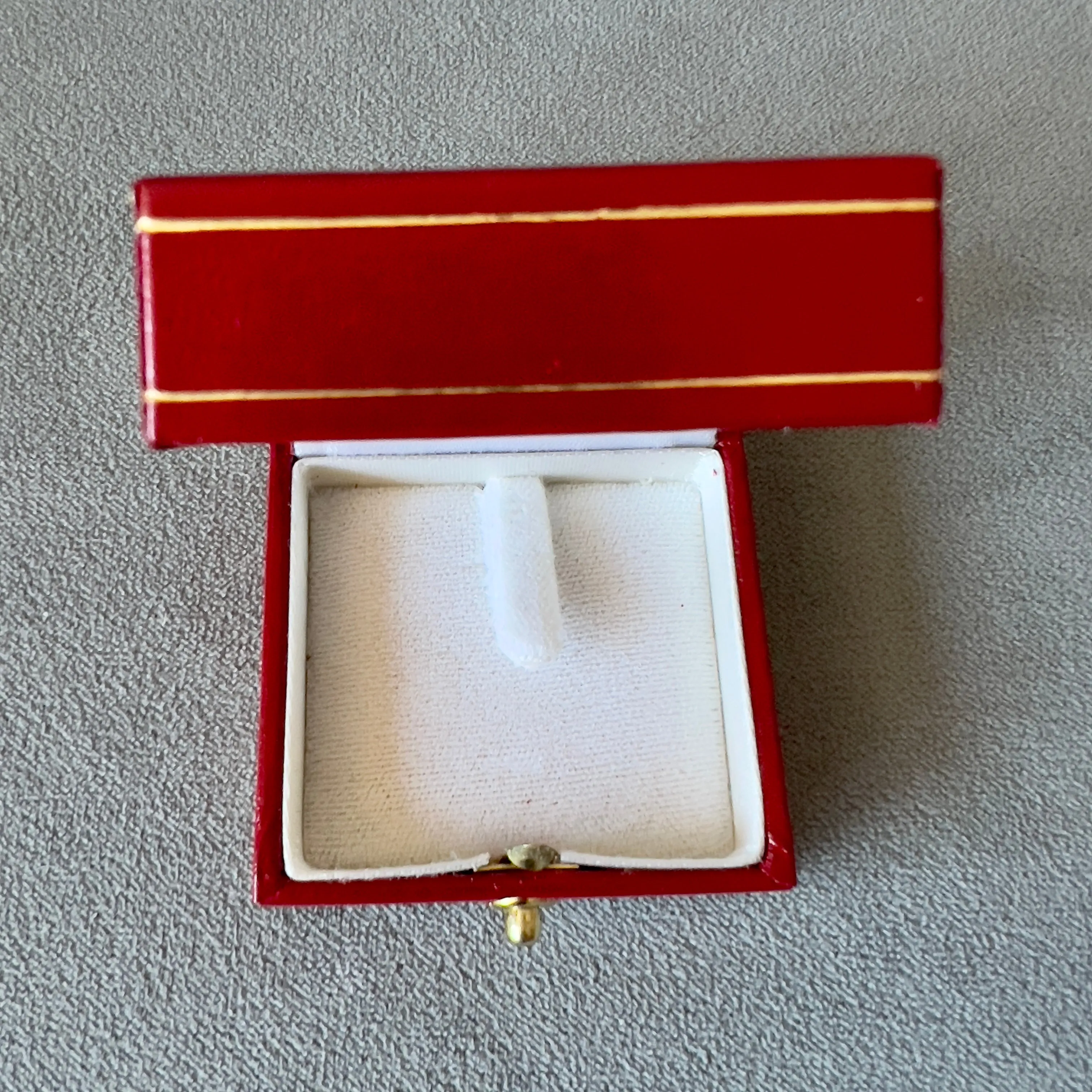 CARTIER Trinity Ring Box + Outer Box 2.25x2.10x1.5 inches