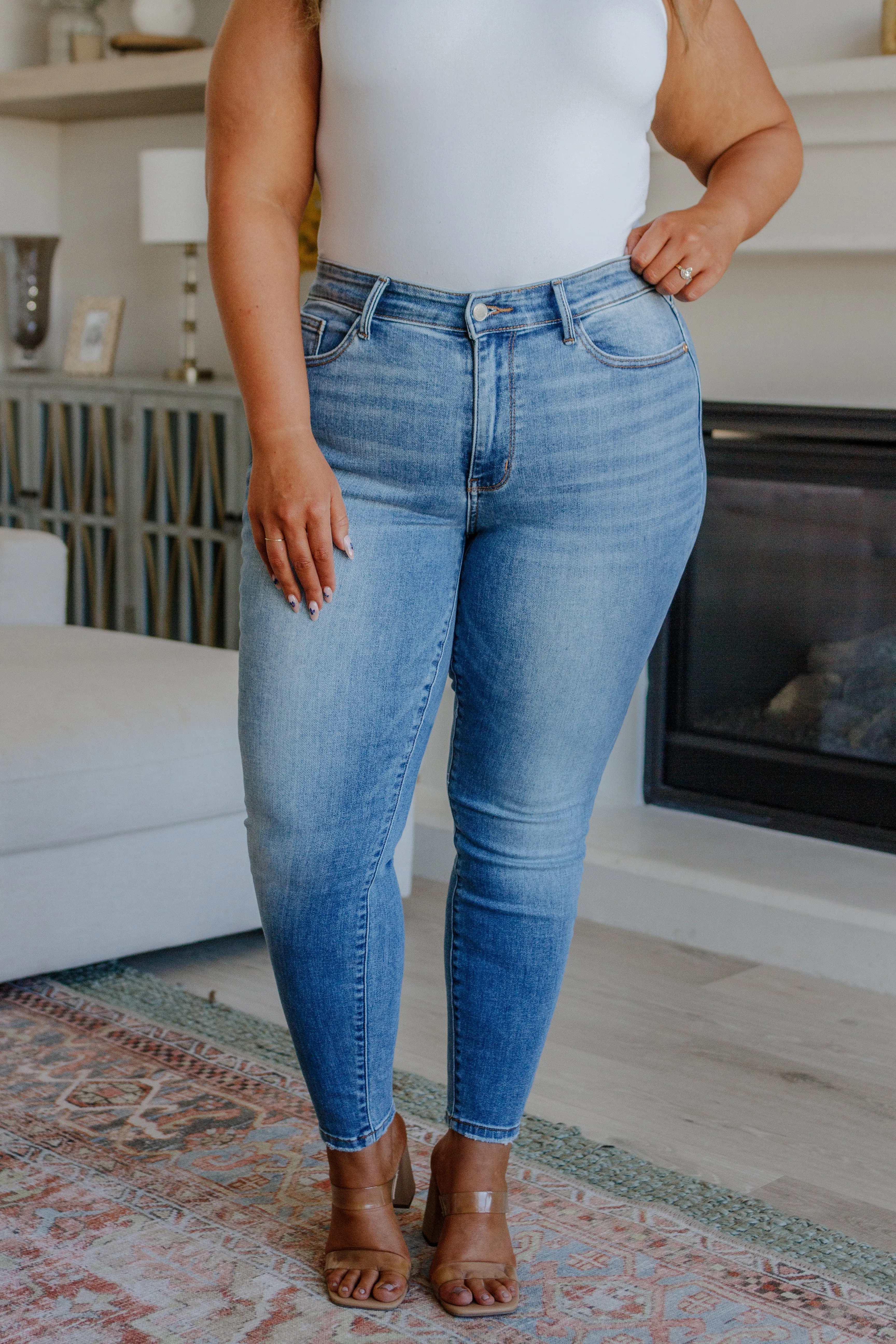 Catherine Mid Rise Vintage Skinny Jeans