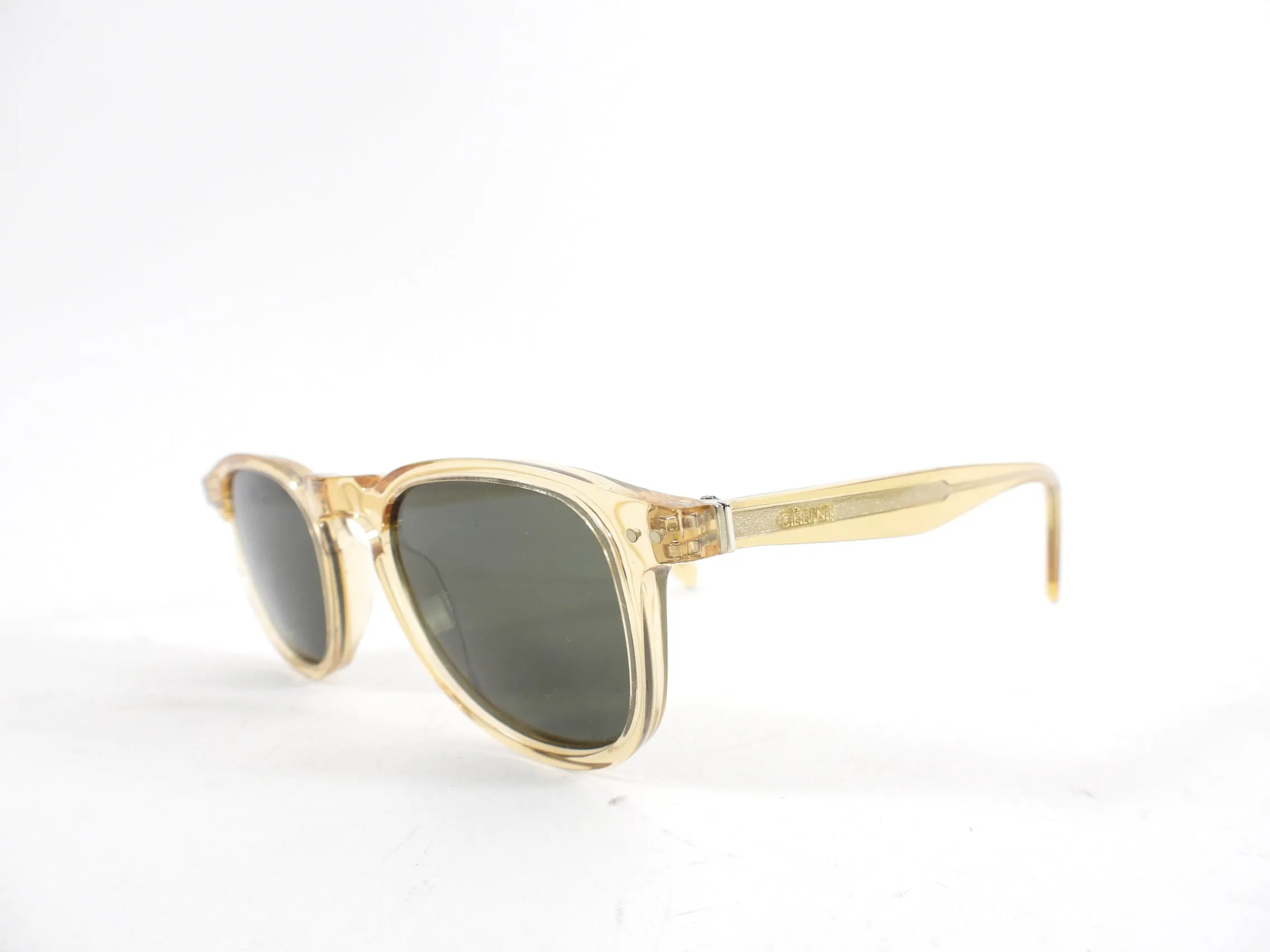 Celine CL41400 Champagne Clear Acetate Sunglasses