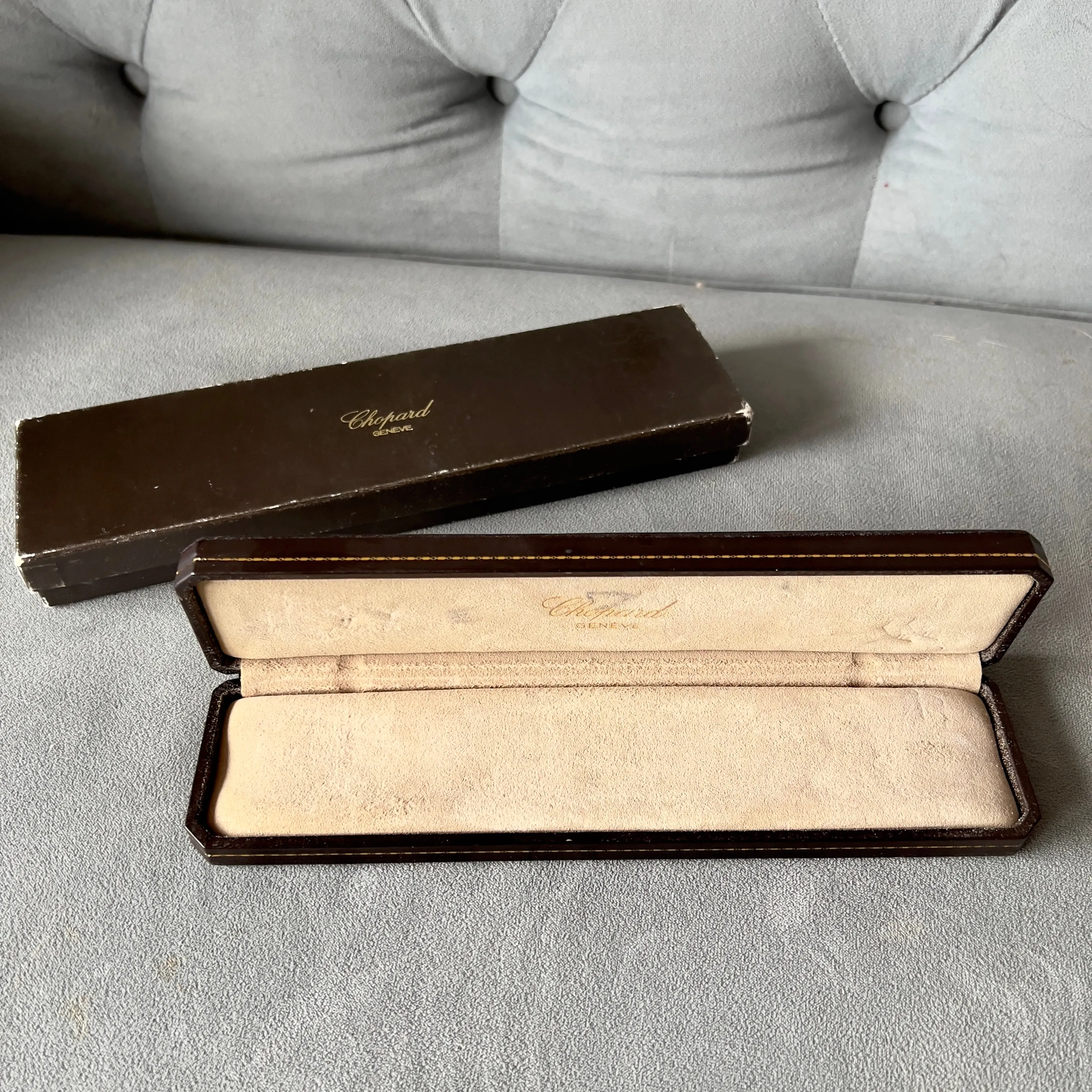 CHOPARD Brown Box + Outer Box 10.20x2.75x1.10 inches