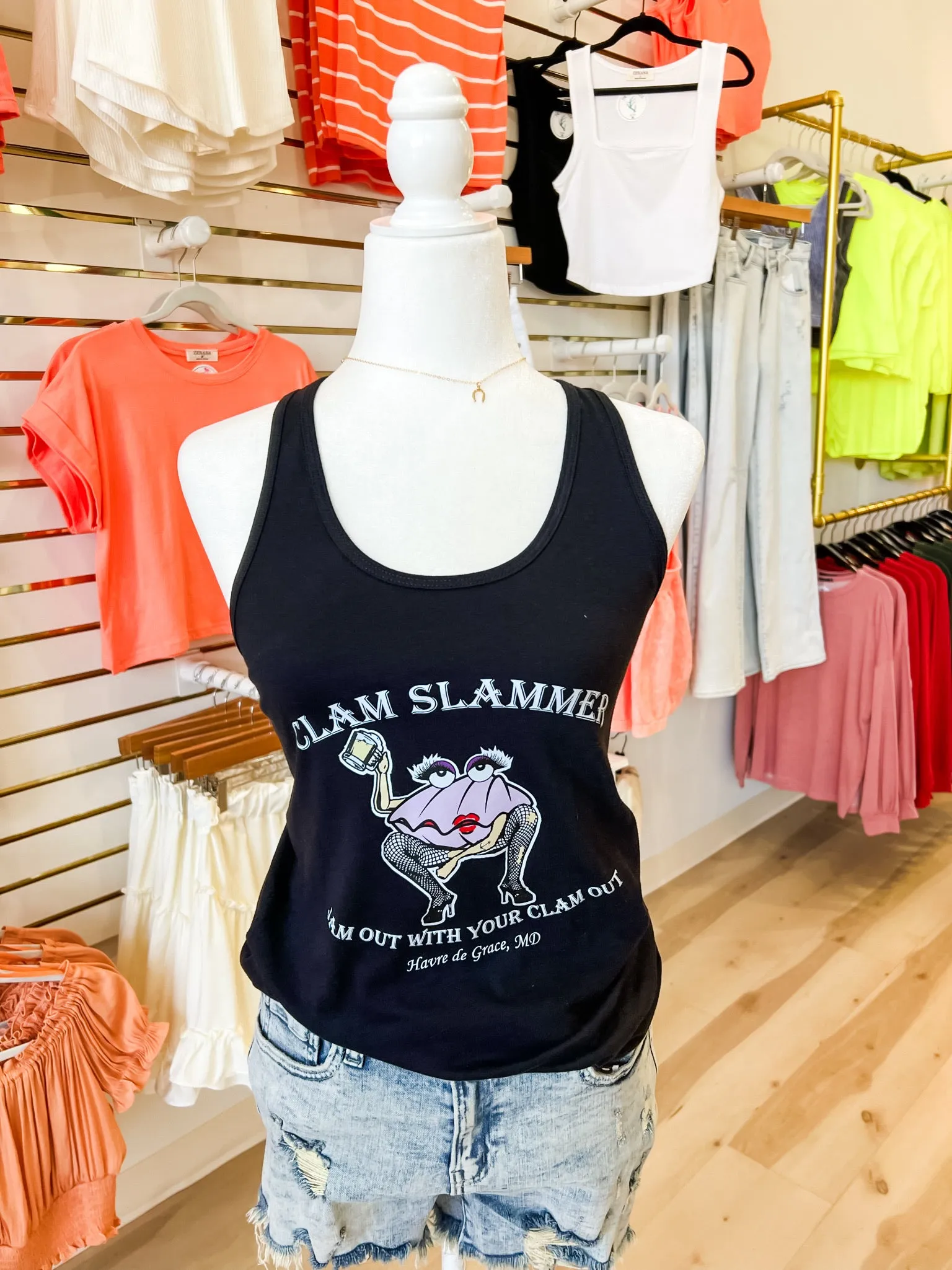 Clam Slammer Razor Back Tanks