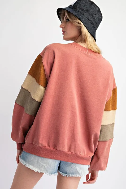 Color Block Pullover