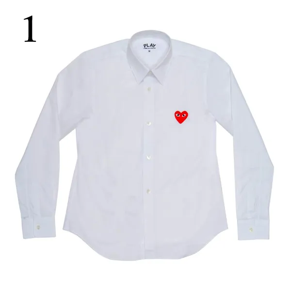 COMME des GARCONS  |Long Sleeves Plain Logo Shirts & Blouses