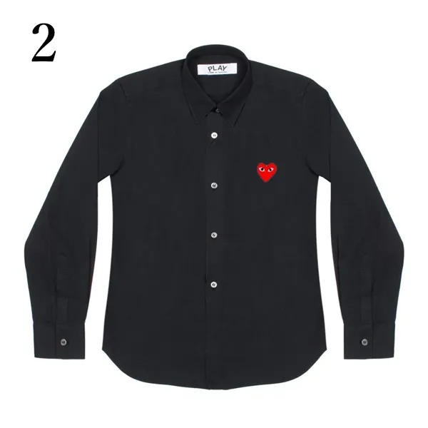 COMME des GARCONS  |Long Sleeves Plain Logo Shirts & Blouses