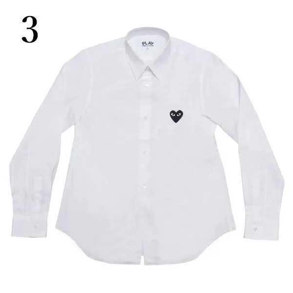 COMME des GARCONS  |Long Sleeves Plain Logo Shirts & Blouses