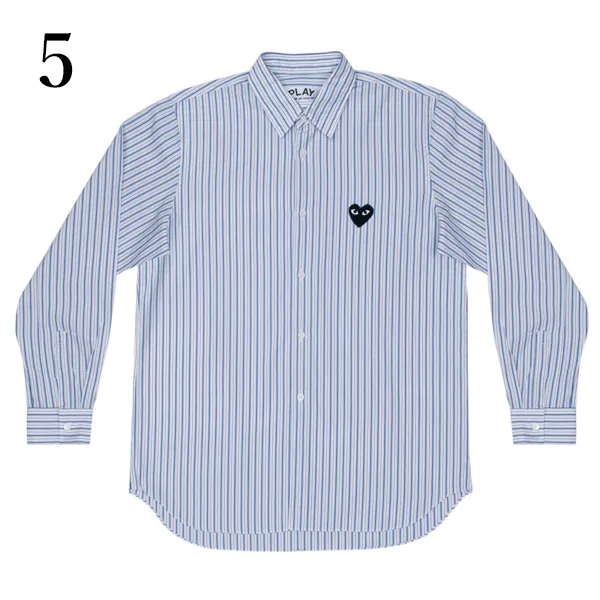 COMME des GARCONS  |Long Sleeves Plain Logo Shirts & Blouses