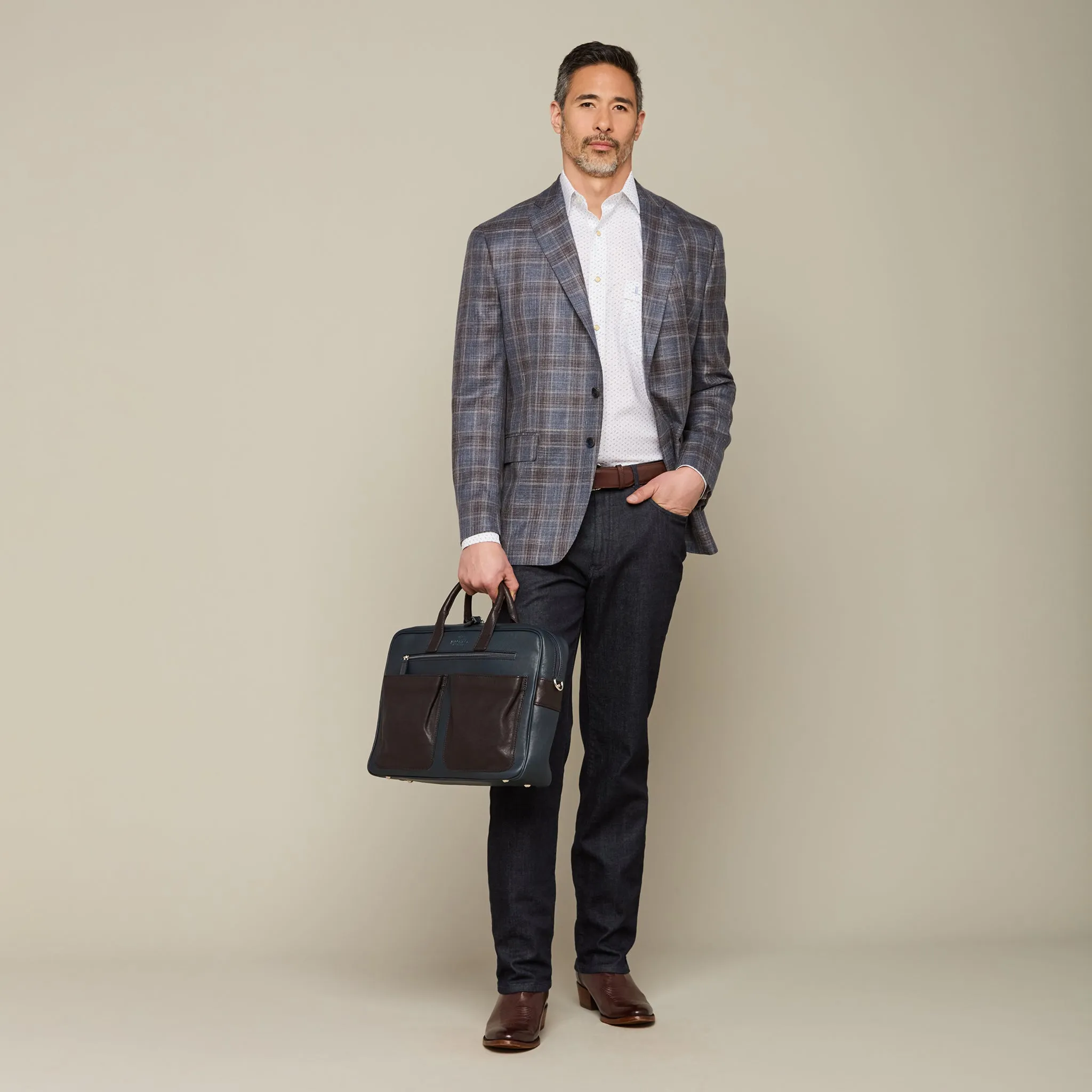 Cosimo Briefcase :: Navy