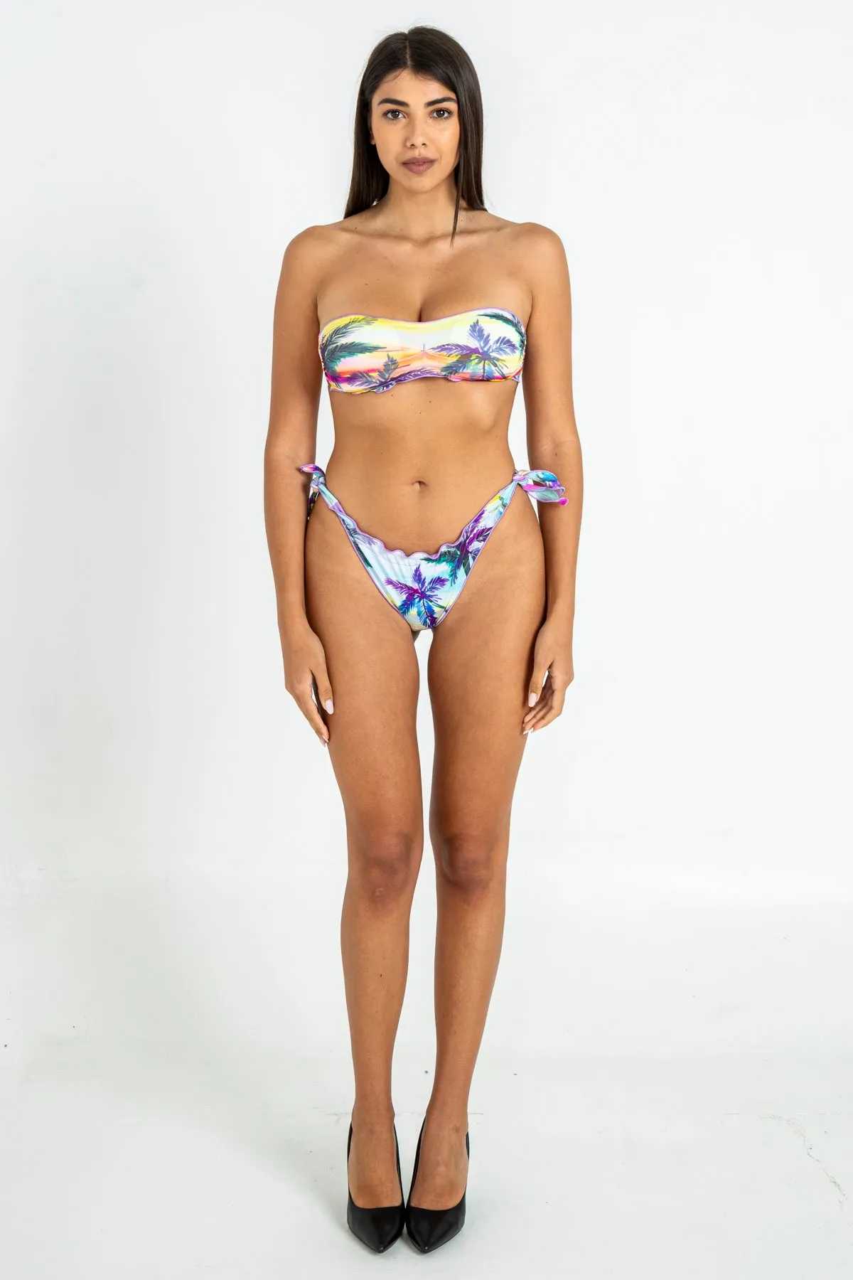 Costume bikini fascia e slip nodi regolabili sundown