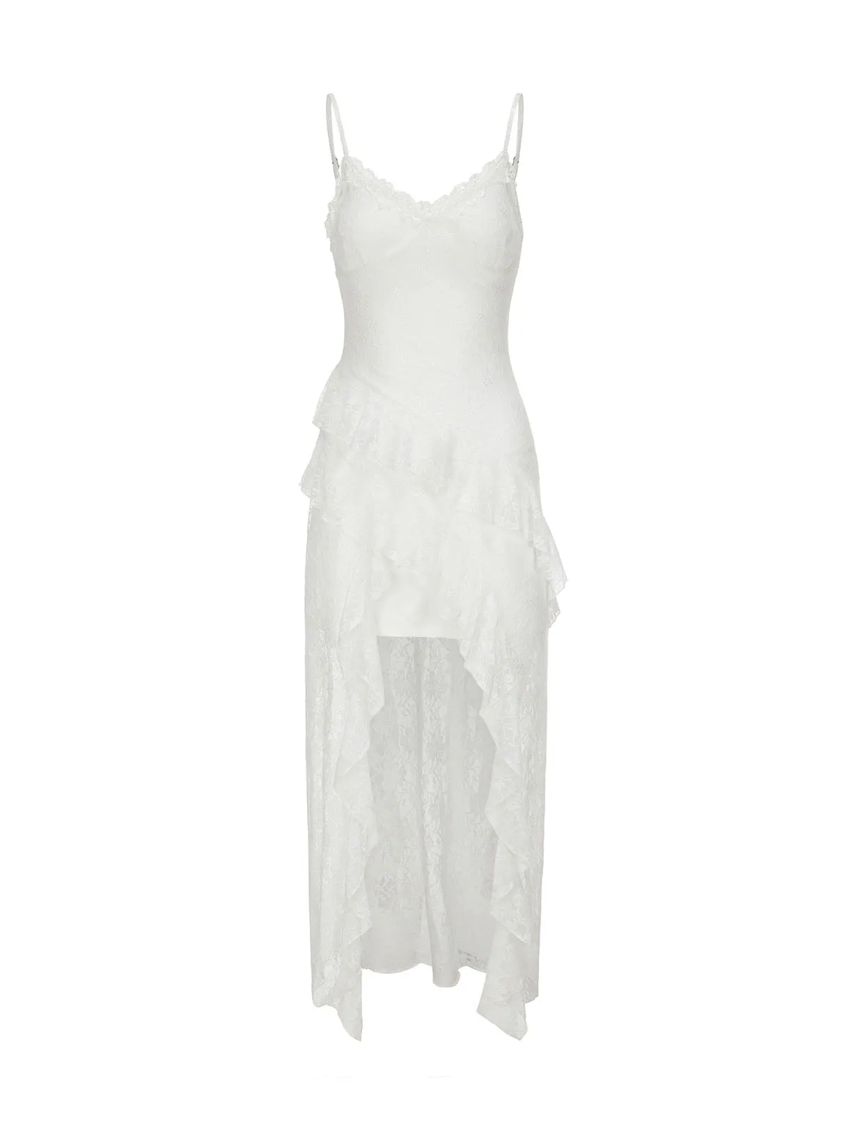 Daisy Wings White Lace Fairycore Coquette Dress