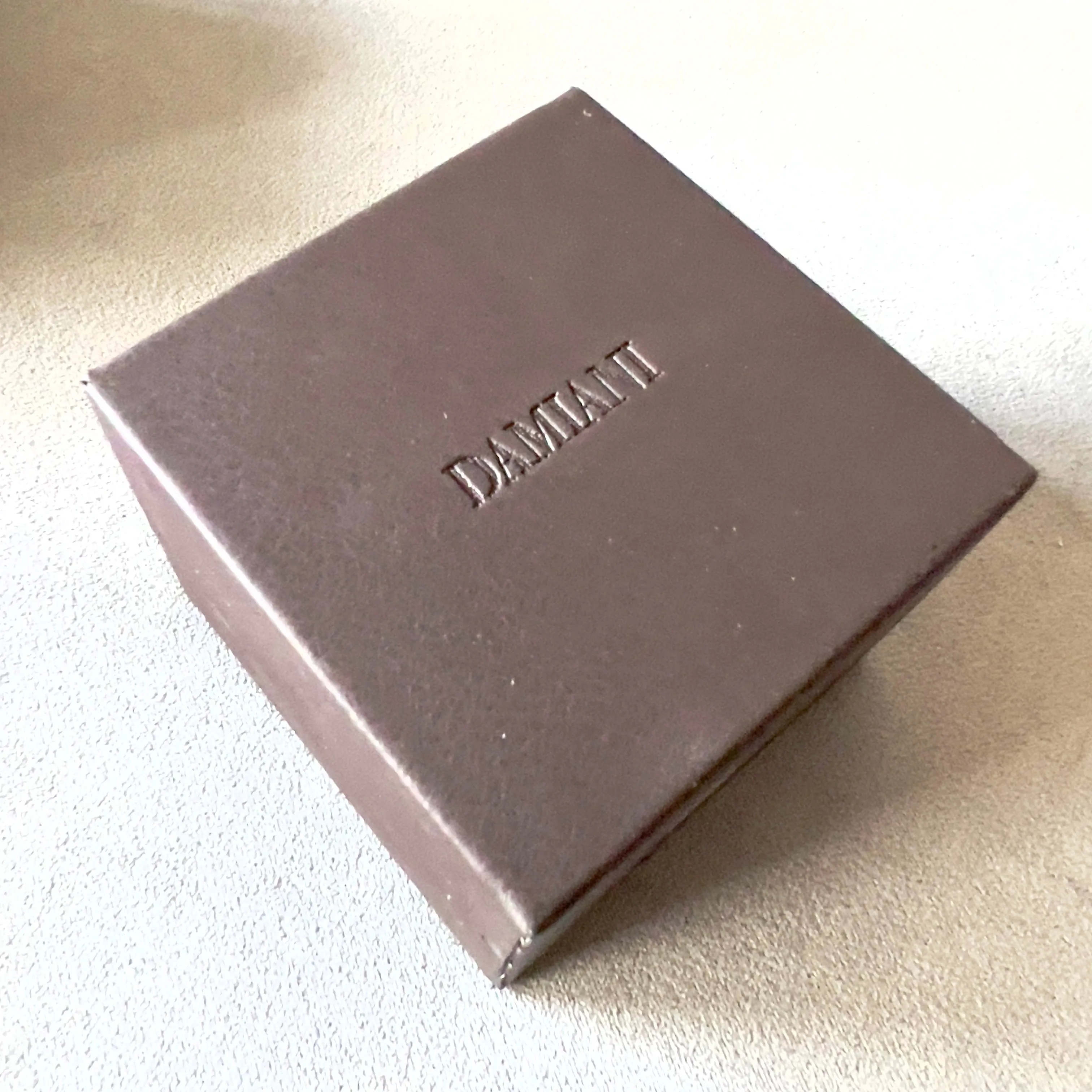 DAMIANI Ring Box + Outer Box + Booklet 3.60x3.60x2.80 inches