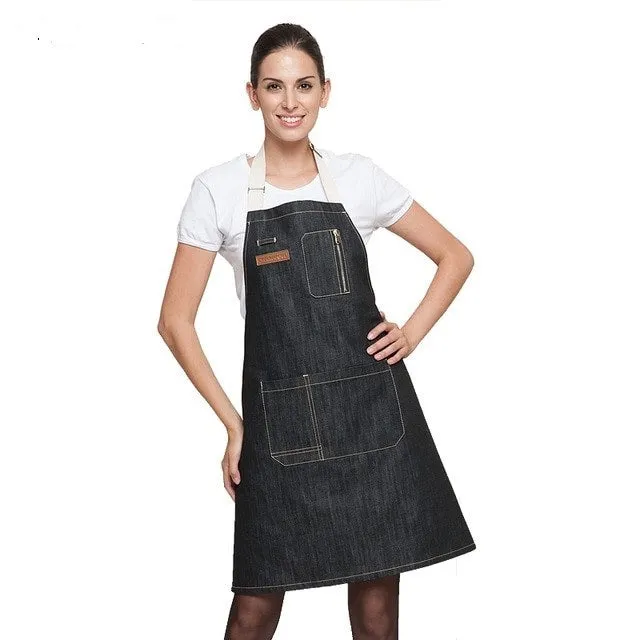 DENIM COWBOY CHEF APRON UNIFORM