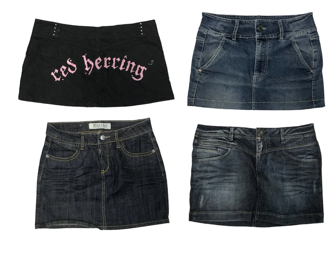 Edge Stitches x denim skirts (S-673)