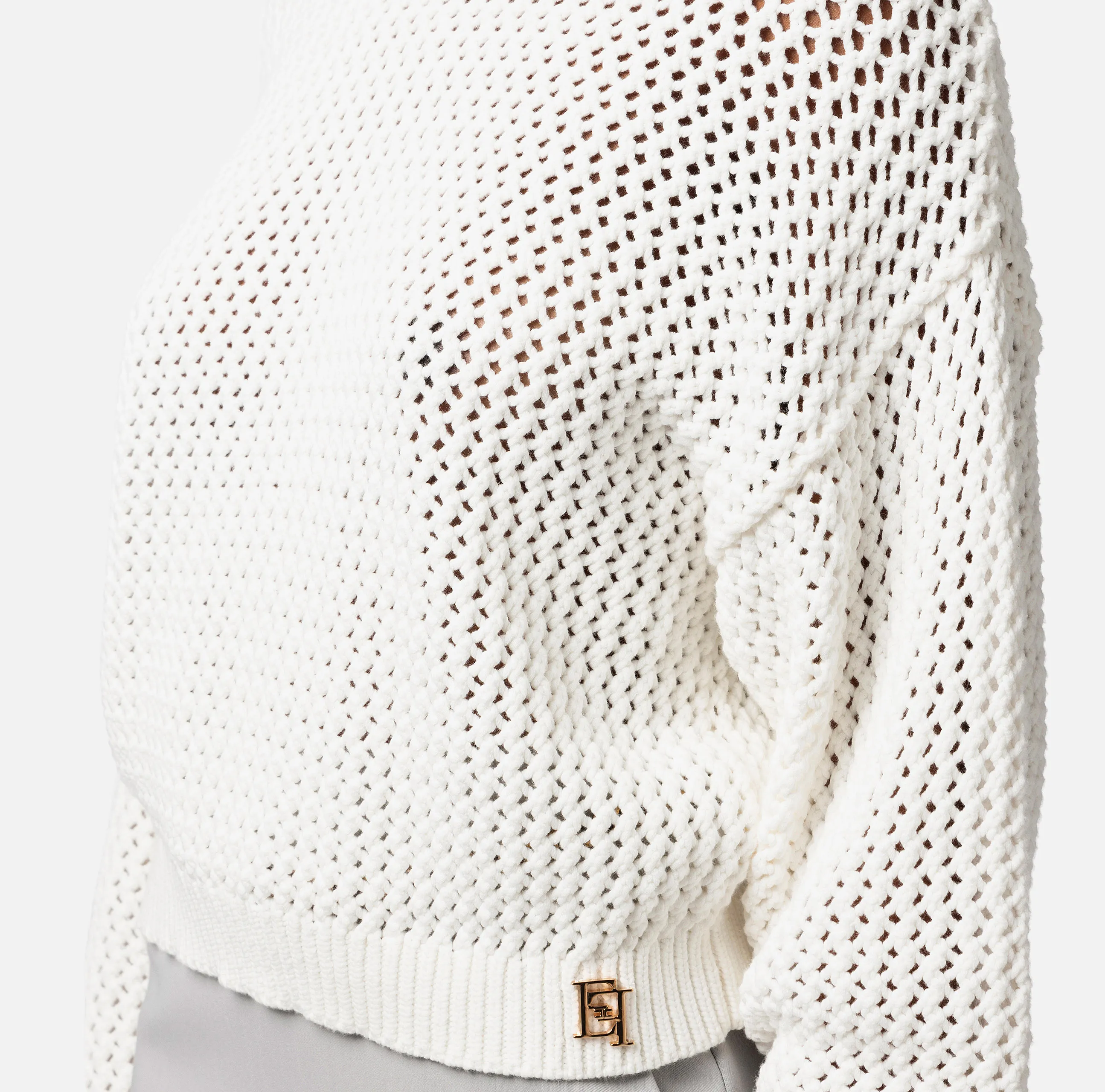 ELISABETTA FRANCHI  |Long Sleeves Plain V-neck & Crew neck