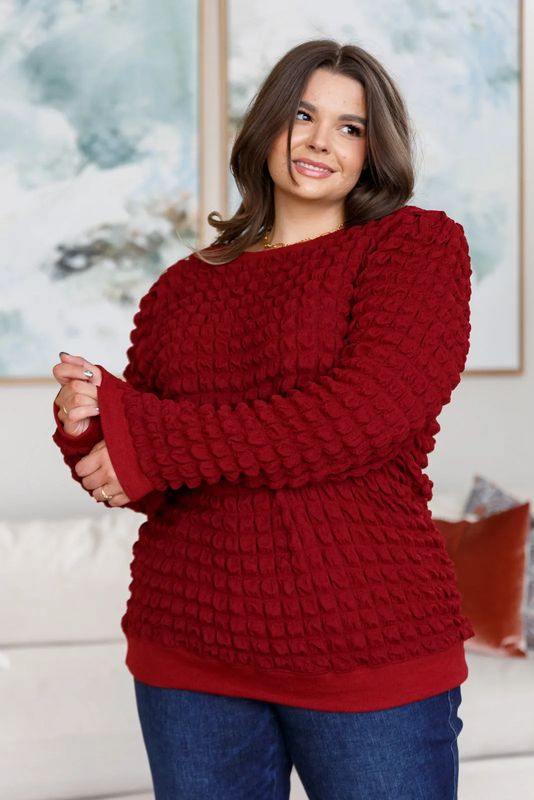 Evelyn Bubble Pullover