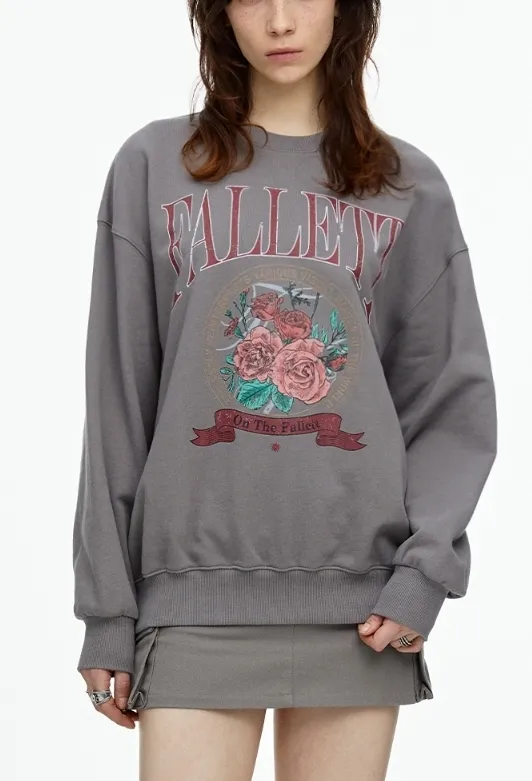 Fallett  |Unisex Street Style Long Sleeves Sweatshirts