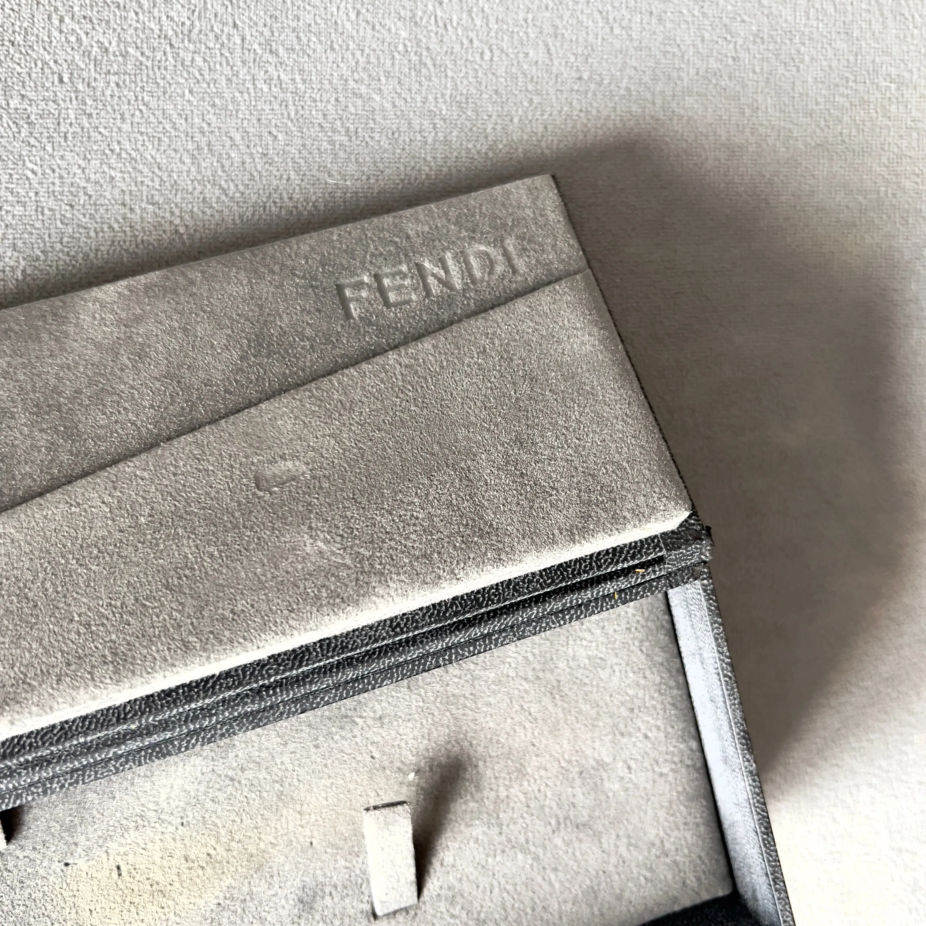 FENDI Black Box 9.60x2.85x1.5 inches + Filled Certificate + Booklets