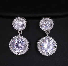 Figure 8 Diamond Drop Earrings