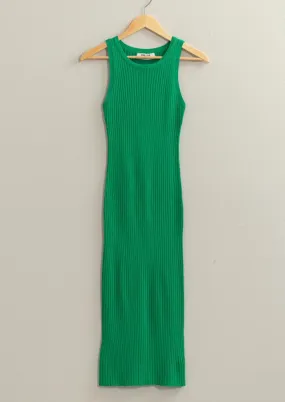 Final Sale - Midi Ribbed Tank Dress