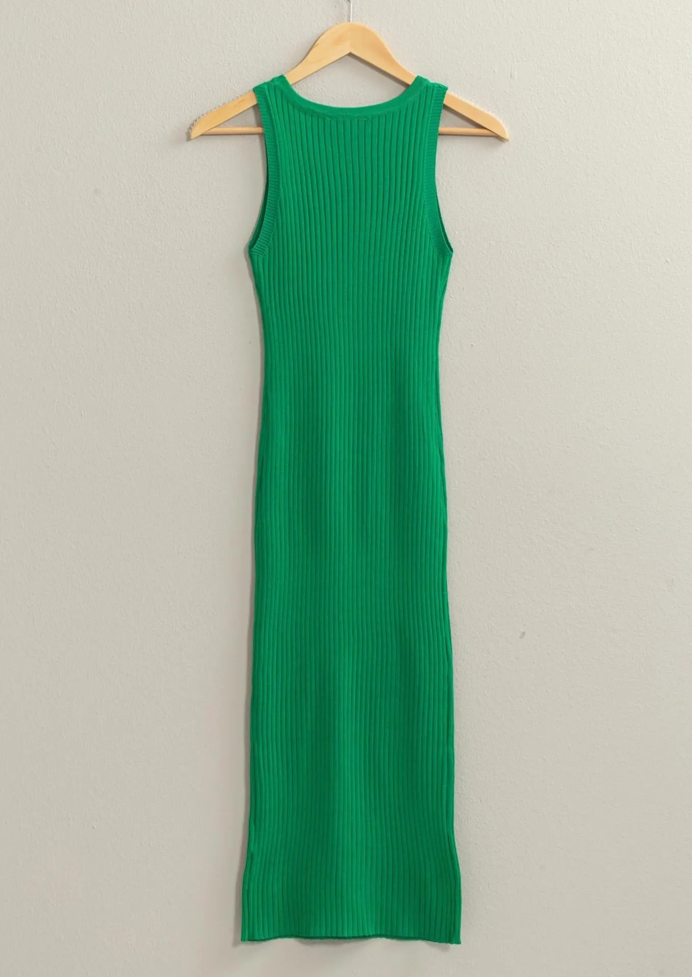 Final Sale - Midi Ribbed Tank Dress