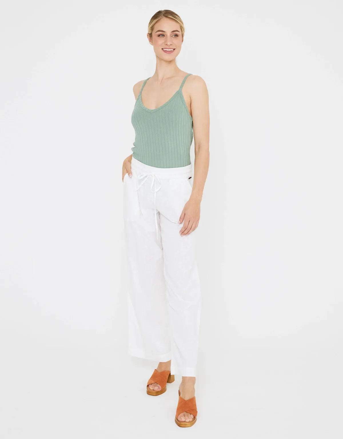 Flowy Cotton Trousers - Florate